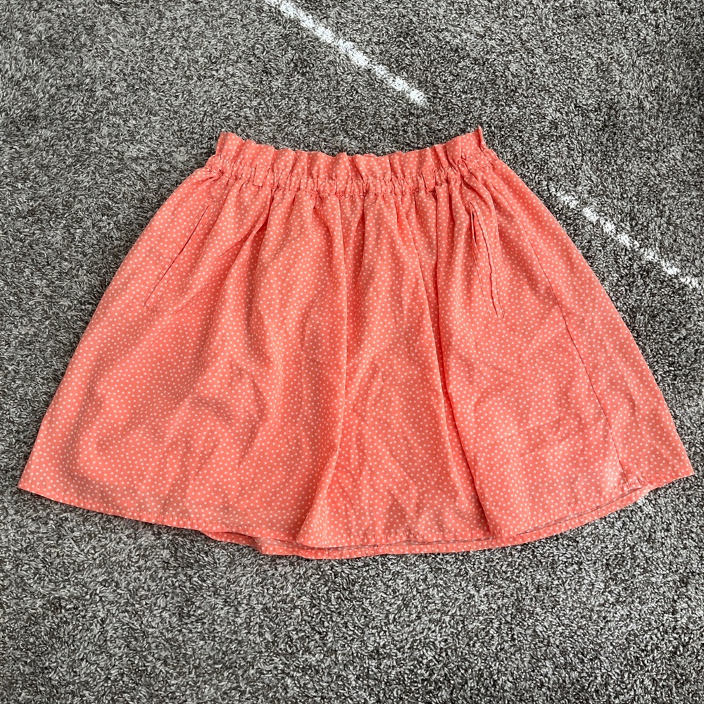 3/$12 Forever 21 Contemporary Coral Polka Dot Skirt